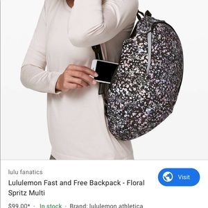 Fast and free backpack